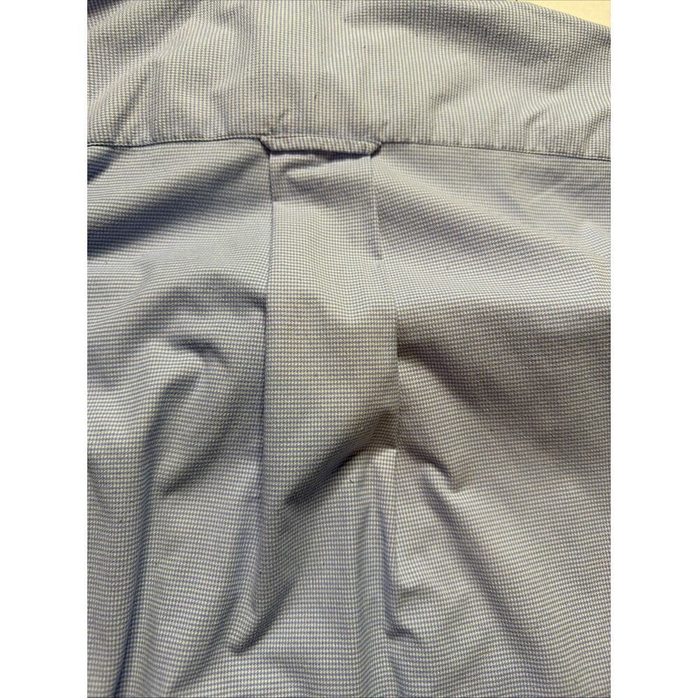Orvis Gingham Check Plaid Button Up Shirt Mens Size Large Blue 100% Cotton - Picture 8 of 8